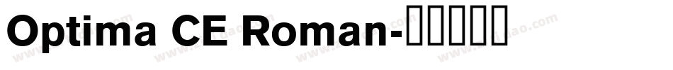 Optima CE Roman字体转换